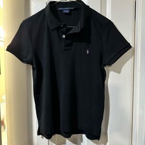 Polo Ralph Lauren Women’s Slim Black Polo Shirt